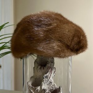 Vintage Fur Pixie Hat by Mr. Marc New York For Marshall Fields & Co.